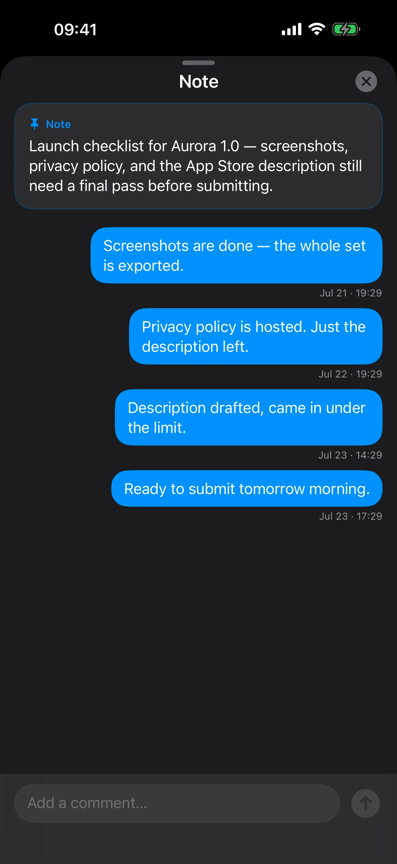 Keystone on iPhone, screen 4